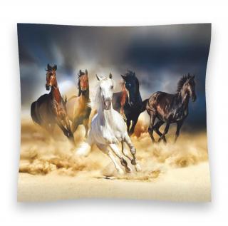 Dekorační foto polštářek Koně, 45x45cm, CN3602