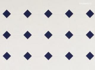 Dekorační obklad stěny - Kachličky - modré kosočtverce, doprodej Varianta: Kachličky - modré kosočtverce, cena 1m