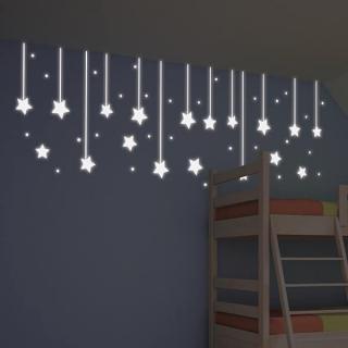 Dětská svítící samolepka - Hvězdy, 31x31cm, 79227