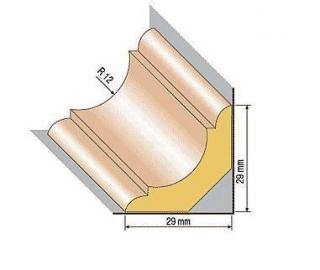 Dřevěná profilová lišta, 40, buk Varianta: Buk 2 metry