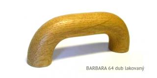 dřevěná úchytka BARBARA 64,96 Varianta: BARBARA 64 dub lakovaný
