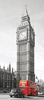 Fototapeta na dveře Big Ben and Double Decker  FTN v 2911, rozměr 90x202cm