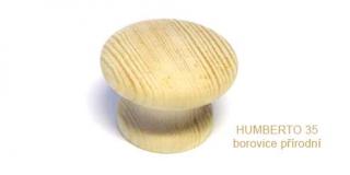 knopek dřevěný HUMBERTO 35,44 Varianta: HUMBERTO 35 borovice přírodní