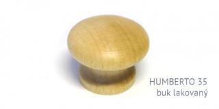 knopek dřevěný HUMBERTO 35,44 Varianta: HUMBERTO 35 buk lakovaný