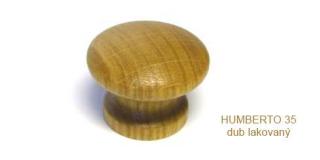 knopek dřevěný HUMBERTO 35,44 Varianta: HUMBERTO 35 dub lakovaný