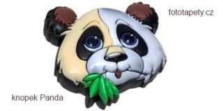 knopek Panda - dětská plastová úchytka na nábytek