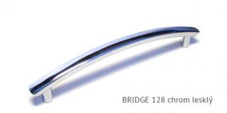 kovová úchytka BRIDGE 128 Varianta: BRIDGE 128 chrom lesklý