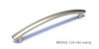kovová úchytka BRIDGE 128 Varianta: BRIDGE 128 nikl matný