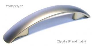 kovová úchytka CLAUDIA 64,96 Varianta: CLAUDIA 64 nikl matný