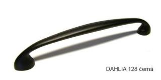 kovová úchytka DAHLIA 128 Varianta: černá matná