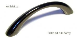 kovová úchytka GITKA 64 Varianta: nikl černý