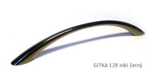 kovová úchytka GITKA 96,128 Varianta: GITKA 128 černý nikl