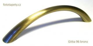 kovová úchytka GITKA 96,128 Varianta: GITKA 96 bronz
