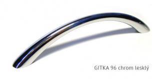 kovová úchytka GITKA 96,128 Varianta: GITKA 96 chrom lesklý