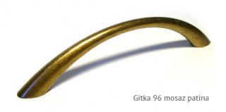kovová úchytka GITKA 96,128 Varianta: GITKA 96 mosaz patina
