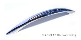 kovová úchytka GLADIOLA 96,128 Varianta: GLADIOLA 128 chrom lesklý