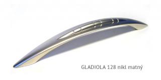 kovová úchytka GLADIOLA 96,128 Varianta: GLADIOLA 128 nikl matný