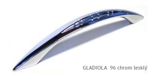 kovová úchytka GLADIOLA 96,128 Varianta: GLADIOLA 96 chrom lesklý