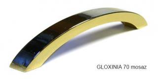kovová úchytka GLOXINIA 70, doprodej Varianta: mosaz