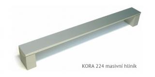 kovová úchytka KORA 128,160,192,224,320, 736 Varianta: KORA 224 masivní hliník