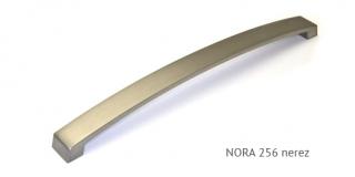 kovová úchytka NORA 128,160,192,256, 320 nerez Varianta: NORA 256 nerez