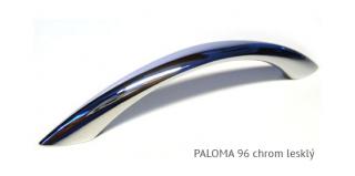 kovová úchytka PALOMA 16,96,128,192 Varianta: PALOMA 96 chrom lesklý