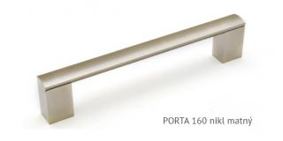 kovová úchytka PORTA A - nikl matný, 96,128,160,192,224,256,320,432,532 Varianta: PORTA A 160 nikl matný
