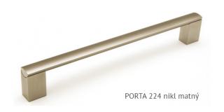 kovová úchytka PORTA A - nikl matný, 96,128,160,192,224,256,320,432,532 Varianta: PORTA A 224 nikl matný