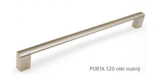 kovová úchytka PORTA A - nikl matný, 96,128,160,192,224,256,320,432,532 Varianta: PORTA A 320 nikl matný