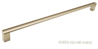 kovová úchytka PORTA A - nikl matný, 96,128,160,192,224,256,320,432,532 Varianta: PORTA A 432 nikl matný