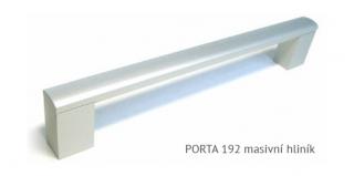 kovová úchytka PORTA - eloxovaný hliník, 96,128,160,192,224,320,432,532,736,832,960 Varianta: PORTA 192 masivní hliník