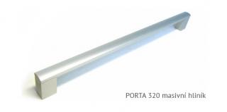 kovová úchytka PORTA - eloxovaný hliník, 96,128,160,192,224,320,432,532,736,832,960 Varianta: PORTA 320 masivní hliník