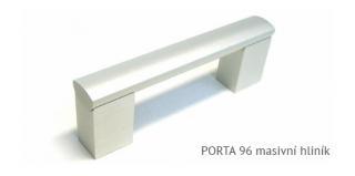 kovová úchytka PORTA - eloxovaný hliník, 96,128,160,192,224,320,432,532,736,832,960 Varianta: PORTA 96 masivní hliník