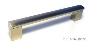 kovová úchytka PORTA - povrch imitace nerezi, 96,128,160,192,224,320,432,560,736mm Varianta: PORTA  160 nerez