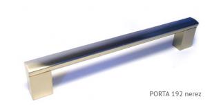 kovová úchytka PORTA - povrch imitace nerezi, 96,128,160,192,224,320,432,560,736mm Varianta: PORTA  192 nerez