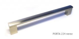 kovová úchytka PORTA - povrch imitace nerezi, 96,128,160,192,224,320,432,560,736mm Varianta: PORTA  224 nerez