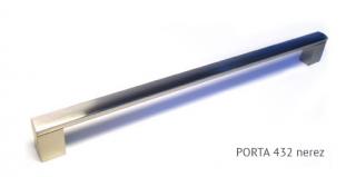 kovová úchytka PORTA - povrch imitace nerezi, 96,128,160,192,224,320,432,560,736mm Varianta: PORTA  432 nerez