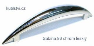 kovová úchytka SABINA 96, doprodej Varianta: SABINA 96 chrom lesklý