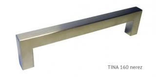 kovová úchytka TINA 96,128,160,224,320,448,544,672 Varianta: TINA 160 masivní nerez