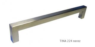 kovová úchytka TINA 96,128,160,224,320,448,544,672 Varianta: TINA 224 masivní nerez