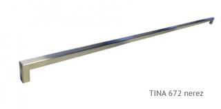 kovová úchytka TINA 96,128,160,224,320,448,544,672 Varianta: TINA 672 masivní nerez