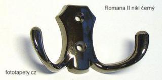 kovový věšák ROMANA II Varianta: věšák ROMANA II černý nikl