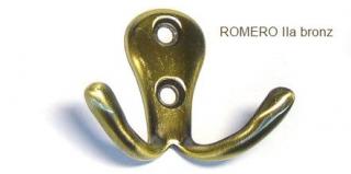kovový věšák ROMERO IIa Varianta: věšák ROMERO IIa  bronz
