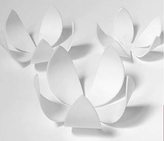 Květy Noemi 3D samolepicí dekorace na zeď