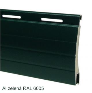 Lamela venkovní rolety hliníková 37 mm Barva: zelená RAL 6005