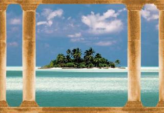 Osmidílná fototapeta  Island in the South seas, 366x254 cm, skladem poslední 2 ks!!!