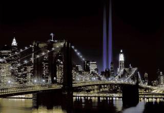 Osmidílná fototapeta New York at night, 366x254 cm, skladem poslední 1ks