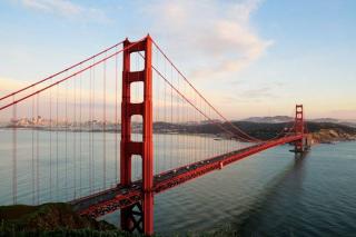 Pětidílná vliesová fototapeta Golden Gate, rozměr 375x250cm, MS-5-0015