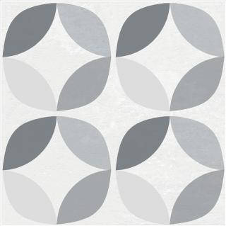 Podlahové samolepící čtverce - Šedé kruhy, rozměr 30,5x30,5cm, balení 11ks, 2745056
