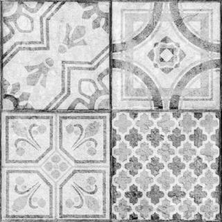 Podlahové samolepící čtverce - Šedobílé dlaždice, rozměr 30,5x30,5cm, balení 11ks, 2745043